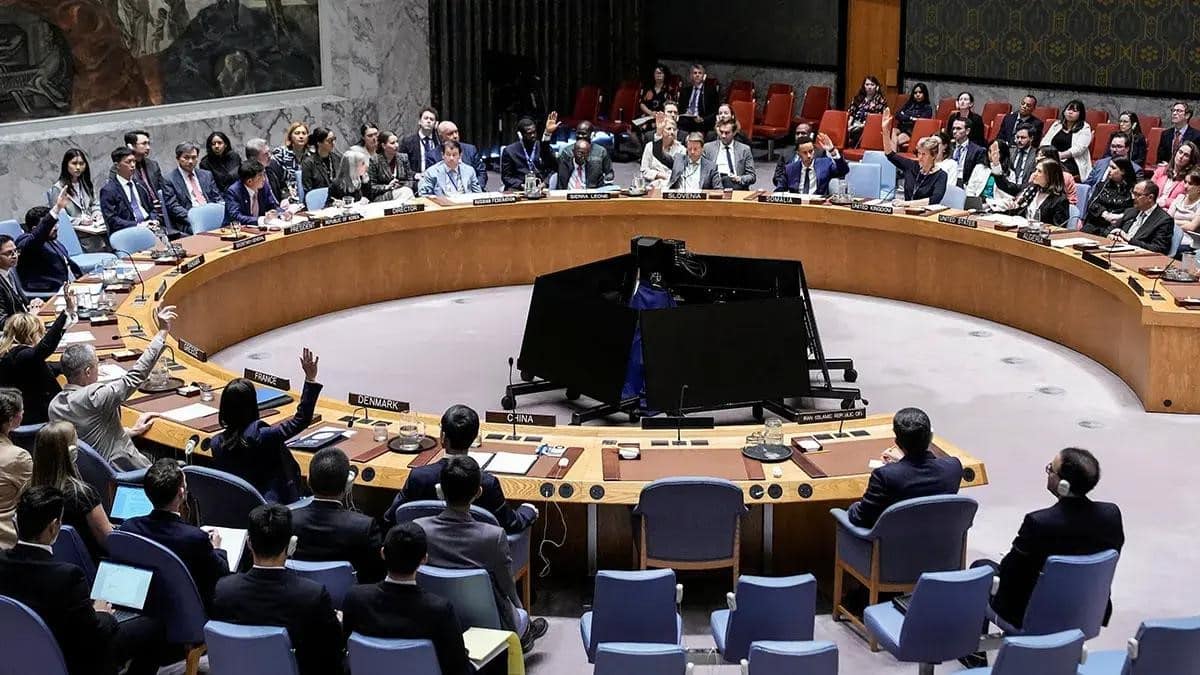 مجلس الأمن الدولي خلال مناقشة تمديد ولاية بعثة المينورسو بالصحراء.